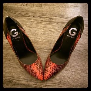 Pink and Black pumps